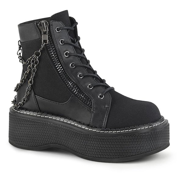Black Gothic Lace Patchwork High Heel Ankle Boots – Rags n  Platform Gothic Lace Up Ankle Boots